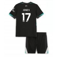 Echipament fotbal Liverpool Curtis Jones #17 Tricou Deplasare 2024-25 pentru copii maneca scurta (+ Pantaloni scurti)